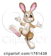 Poster, Art Print Of Easter Bunny Rabbit Cartoon Character Illustration