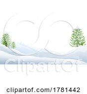 Poster, Art Print Of Snow Winter Christmas Landscape Scene