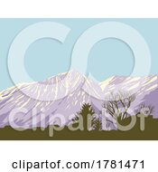 09/22/2022 - Monument Peak And East Peak In South Lake Tahoe California WPA Poster Art