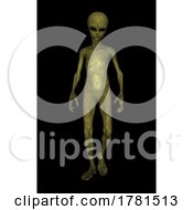 Poster, Art Print Of 3d Alien Like Creature For Halloween