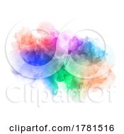 Poster, Art Print Of Colourful Watercolour Splatter Background
