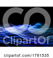 Poster, Art Print Of 3d Abstract Background With Flowing Cyber Lines