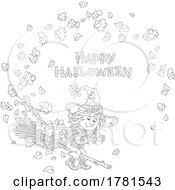 Black And White Happy Halloween Greeting