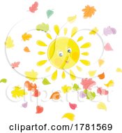 Poster, Art Print Of Happy Sun And Autumn Leaves