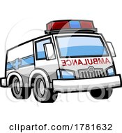 Poster, Art Print Of Cartoon Ambulance