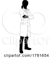 Female Scientist Engineer Woman Silhouette Person