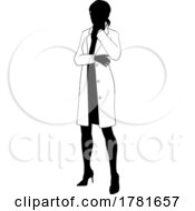 Poster, Art Print Of Female Scientist Engineer Woman Silhouette Person