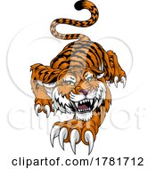 Tiger Angry Tigers Team Sports Mascot Roaring by AtStockIllustration