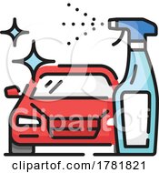 Poster, Art Print Of Car Wash Or Detailing Icon