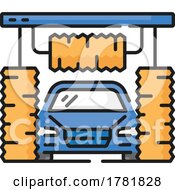 Poster, Art Print Of Car Wash Or Detailing Icon