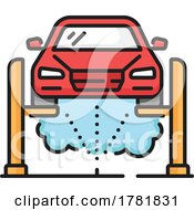 Car Wash Or Detailing Icon by Vector Tradition SM