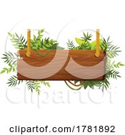 Wood Sign With Foliage by Vector Tradition SM