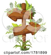 Poster, Art Print Of Wood Sign With Foliage