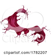 Poster, Art Print Of Wine Splash