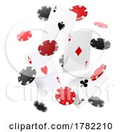 Poster, Art Print Of Poker Chips And Playing Cards