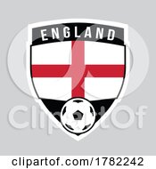 England Shield Team Badge For Football Tournament