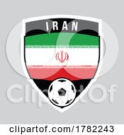 Poster, Art Print Of Iran Shield Team Badge For Football Tournament