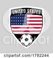 United States Shield Team Badge For Football Tournament
