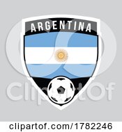 Poster, Art Print Of Argentina Shield Team Badge For Football Tournament