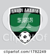 Poster, Art Print Of Saudi Arabia Shield Team Badge For Football Tournament