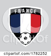 France Shield Team Badge For Football Tournament
