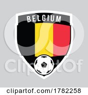 Poster, Art Print Of Belgium Shield Team Badge For Football Tournament