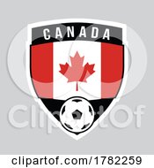 Poster, Art Print Of Canada Shield Team Badge For Football Tournament