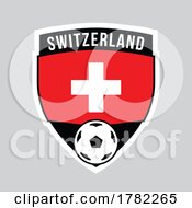 Poster, Art Print Of Switzerland Shield Team Badge For Football Tournament