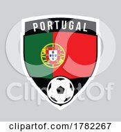 Poster, Art Print Of Portugal Shield Team Badge For Football Tournament