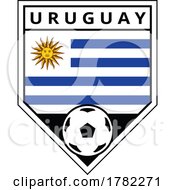 Poster, Art Print Of Uruguay Angled Team Badge For Football Tournament