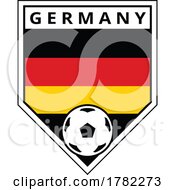 Poster, Art Print Of Germany Angled Team Badge For Football Tournament