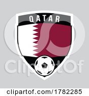 Qatar Shield Team Badge For Football Tournament
