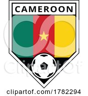Poster, Art Print Of Cameroon Angled Team Badge For Football Tournament