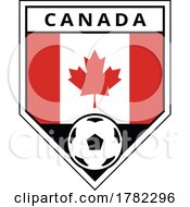 Poster, Art Print Of Canada Angled Team Badge For Football Tournament