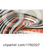 Poster, Art Print Of 3d Geometric Abstract Twist Background