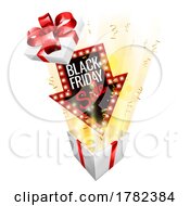 Black Friday Sale Gift Box Surprise Concept