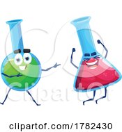 Poster, Art Print Of Science Flask Chemistry School Mascots