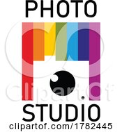 Camera And Colorful Stripes Photography Design