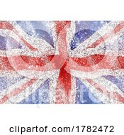 Poster, Art Print Of Union Jack With A Sparkling Glittery Effect