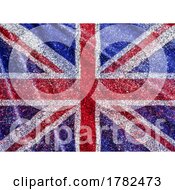 Poster, Art Print Of Union Jack Flag Background With Glitter Effect