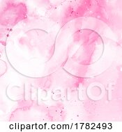 Detailed Hand Painted Pink Watercolour Background
