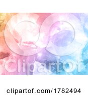 Poster, Art Print Of Pastel Coloured Hand Painted Watercolour Texture