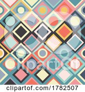Abstract Background With A Retro Design