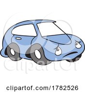 Poster, Art Print Of Cartoon Sad Autu Car Mascot Character