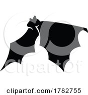 Black And White Vampire Bat by Any Vector