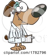 Cartoon Dog Doctor by toonaday