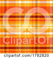 Poster, Art Print Of Plaid Style Pattern Background In Halloween Colours