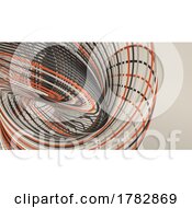 Poster, Art Print Of 3d Geometric Abstract Twist Background