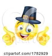 Thanksgiving Pilgrim Emoticon Emoji Cartoon Icon