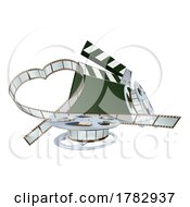 Film Movie Reel Strip Clapperboard Cinema Concept